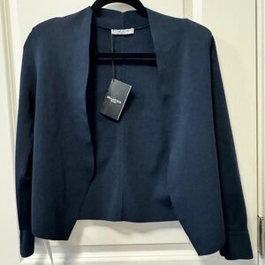 M.M. laFleur Sant Ambroeus Jardigan in Navy